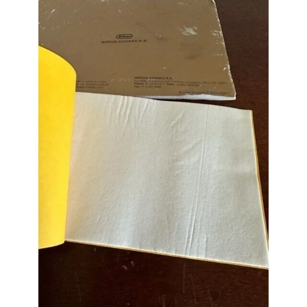 Vintage Nikon N200 original Instruction Manual Original Lens Cleaning Tissues